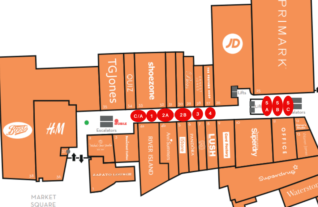 Floor plan: Lower Mall